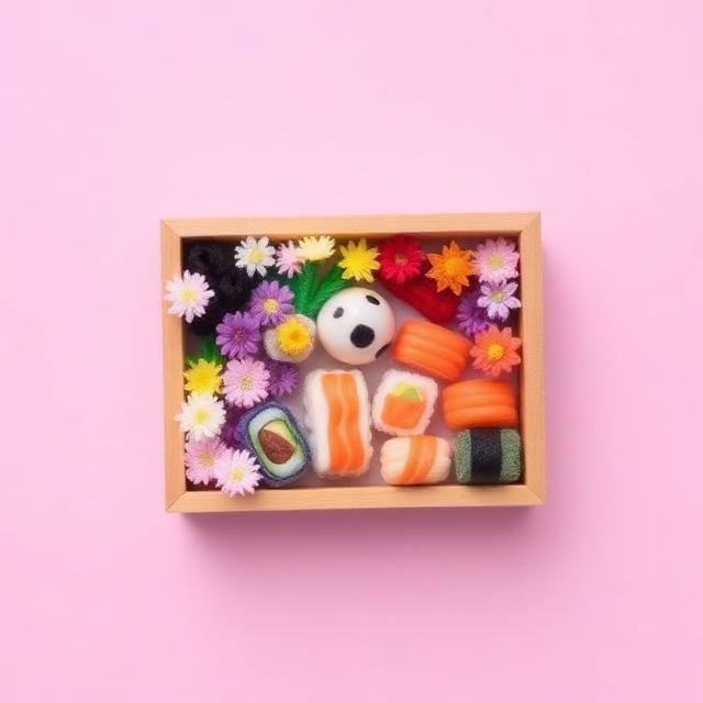 Bento Box — handmade pipe cleaner craft by Florela